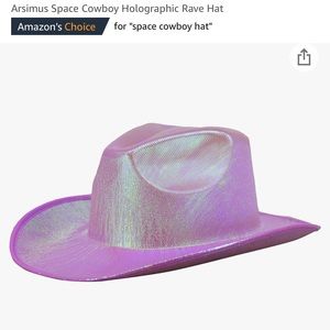 Metallic Pink Cowboy Hat